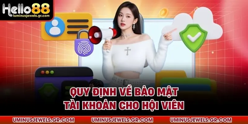Quy định về bảo mật tài khoản cho hội viên